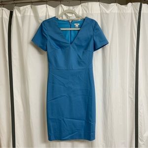 JCrew Blue VNeck Dress